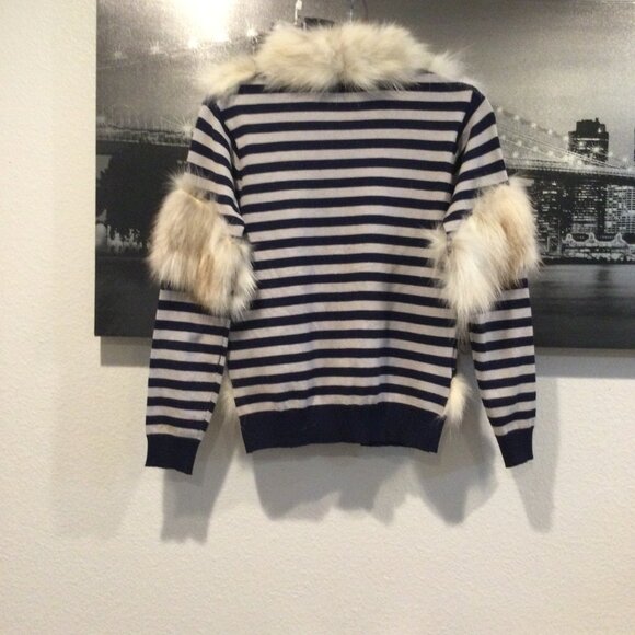 Weekend MaxMara Rabbit Fur Knit Cardigan SZ S - Picture 5 of 10